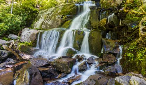 Lower Laurel Falls, Great Smoky Mountains National Park, TN.