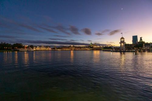 Dusk over Cresecent Lake.  ©2018 Kevin Novak.Walt Disney World.