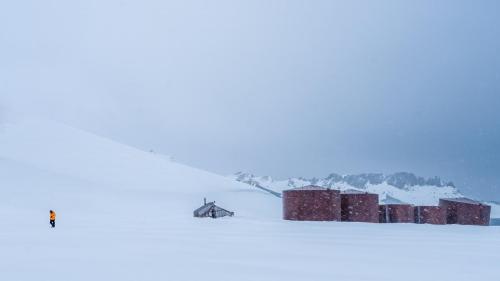 Whalers Bay, Deception Island, Antarctica.